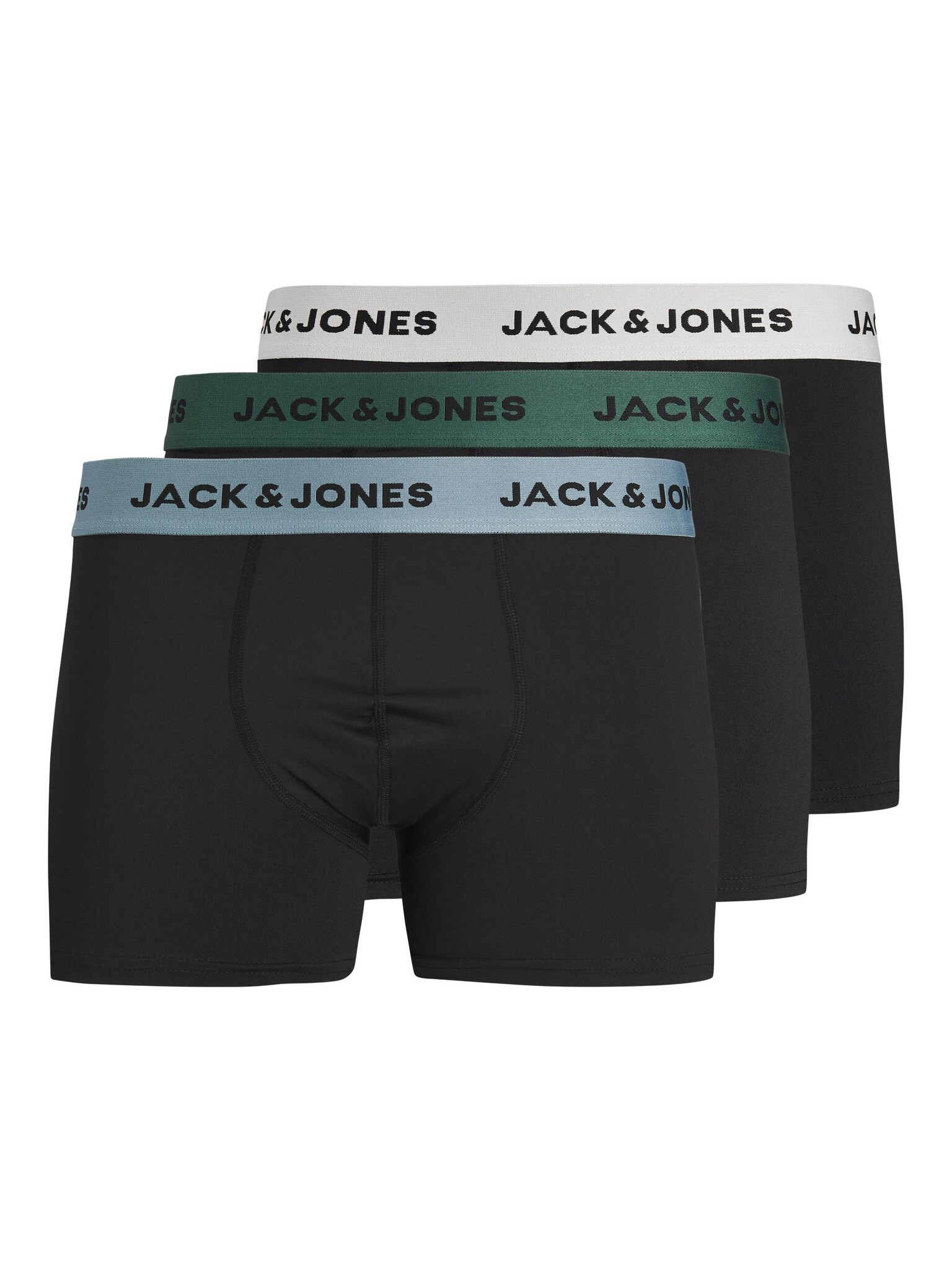 Jack Jones Jack Jones Boxershorts Heren Microfiber Trunks Zwart 3 Pack