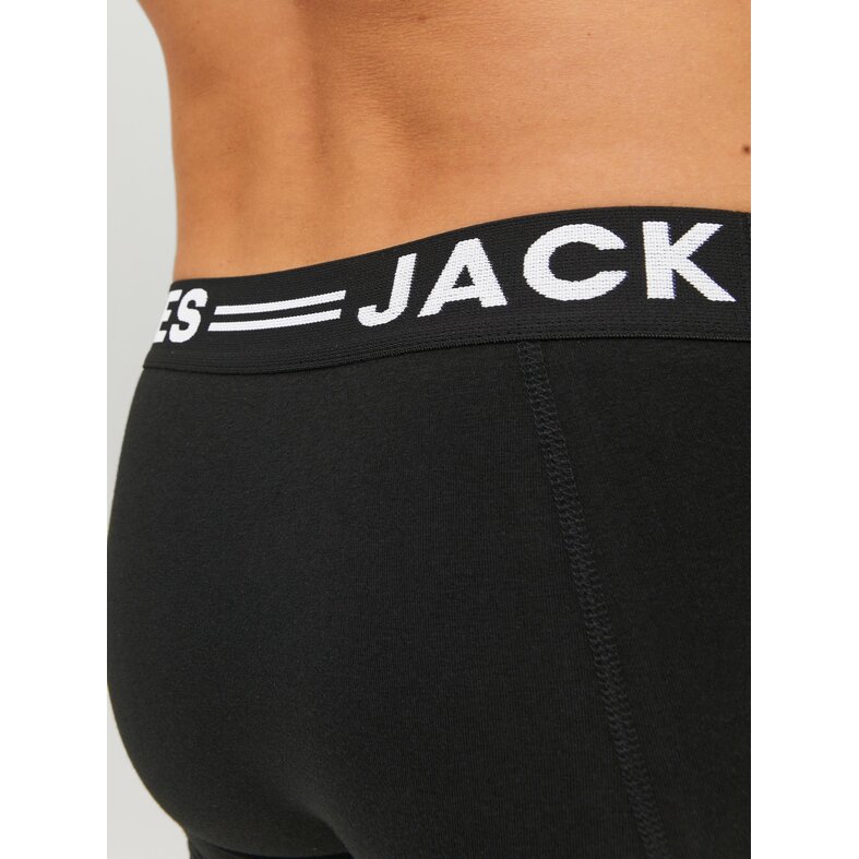 Jack & Jones Jack & Jones Plus Size Boxershorts Heren Trunks SENSE 3-Pack Zwart