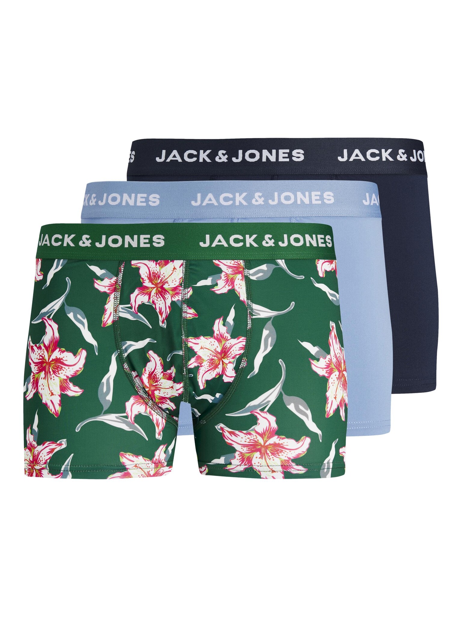 Jack Jones Jack Jones Boxershorts Heren Microfiber JACFLORAL Trunks 3 Pack