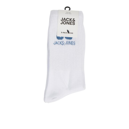 Jack & Jones Junior Jack & Jones Junior Kids Sports Socks Boys JACJJ Tennis Socks 5-Pack White