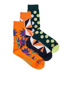Jack & Jones Socks Men's JACTROPICAL FLOWER Print Men's Socks 3-Pack