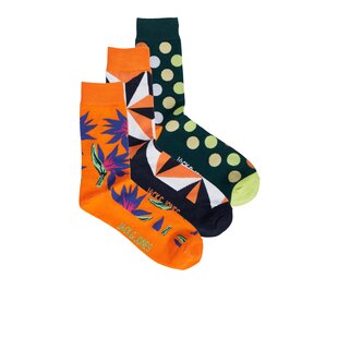 Jack & Jones Sokken Heren JACTROPICAL FLOWER Print Herensokken 3-Pack