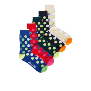 Jack & Jones Socks Men's JACCOLORFUL DOT Dots Print Men's Socks 5-Pack