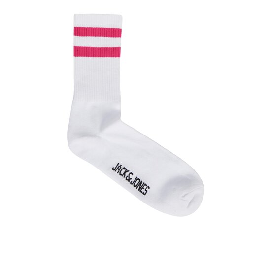 Jack & Jones Jack & Jones Sports Socks Men's JACAEDAN Tennis Socks 5-Pack White With Stripes