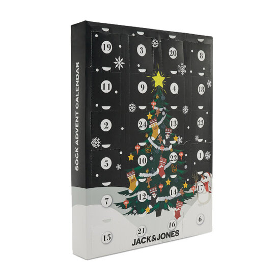 Jack & Jones Jack & Jones Men's Socks Advent Calendar 24-Pair Gift Box