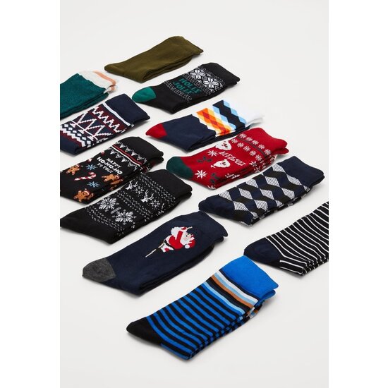 Jack & Jones Jack & Jones Men's Socks Advent Calendar 24-Pair Gift Box