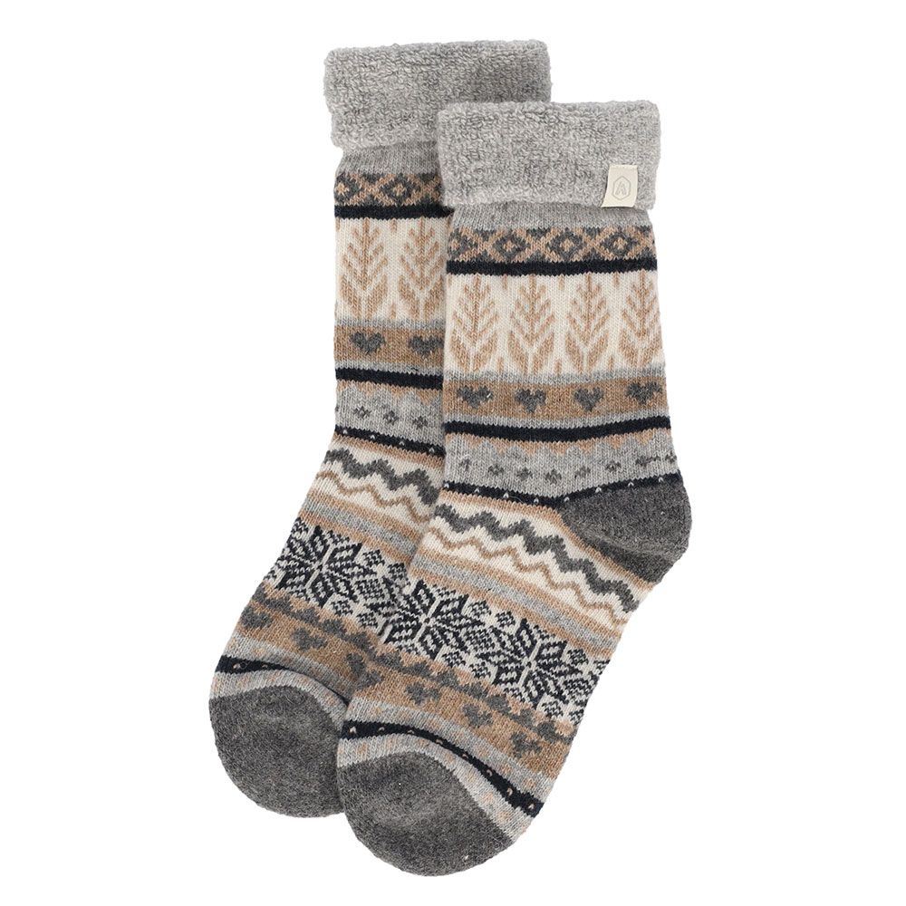 Apollo Ladies Wool House Socks With Ice Stars | Underwear District