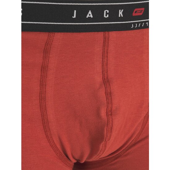 Jack & Jones Jack & Jones Heren Boxershorts Trunks JACNAGEE Rood/Donkerblauw/Zwart 3-Pack