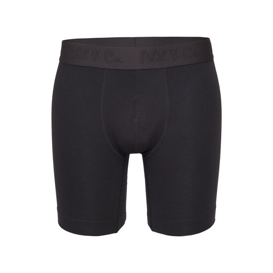 Phil & Co Phil & Co Boxer Shorts Men's Long-Pipe Boxer Briefs 3-Pack Black