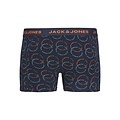 Jack & Jones Jack & Jones Men's Boxer Shorts Trunks JACLOGO CIRCLE Orange/Dark Blue/Black 3-Pack