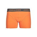 Jack & Jones Jack & Jones Heren Boxershorts Trunks JACLOGO CIRCLE Oranje/Donkerblauw/Zwart 3-Pack