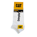 CAT Caterpillar Sneaker Socks Men White 3-Pack