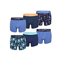 Happy Shorts Happy Shorts Boxershorts Heren Multipack 6-Pack Hawaii Print