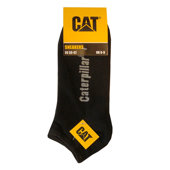 CAT Caterpillar Sneaker Socks Men Black 3-Pack