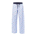 Happy Shorts Happy Shorts Long Pyjama Pants Men's Christmas Skiing Santa Light Blue