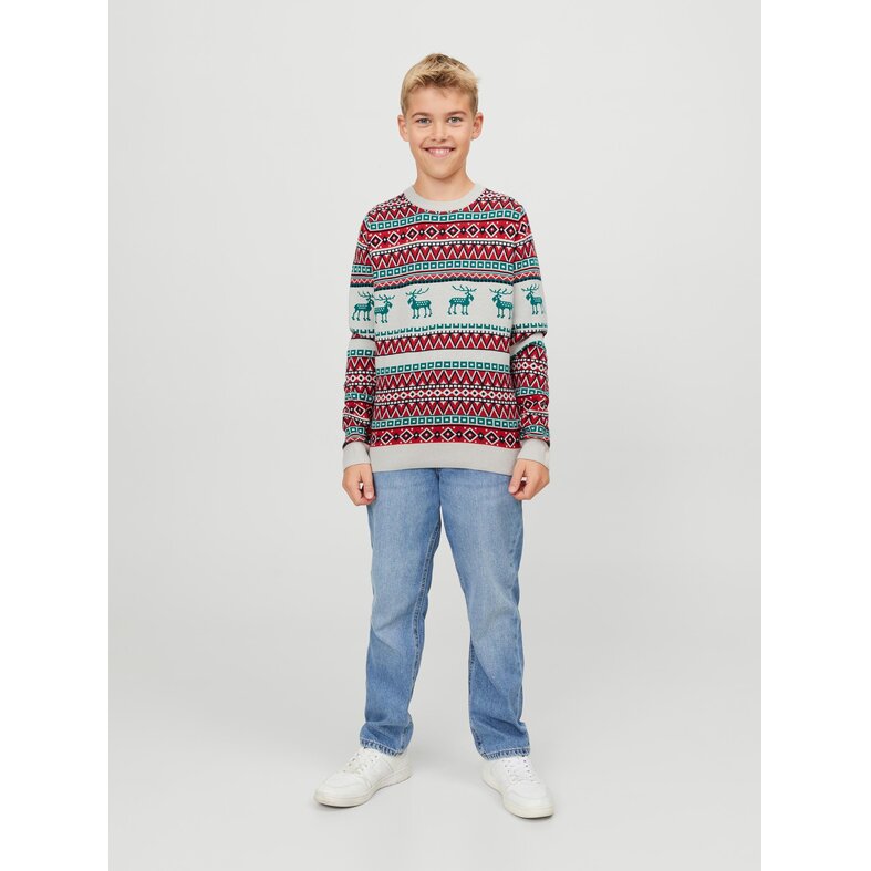 Jack & Jones Junior Jack & Jones Junior Christmas Sweater Boys JORSNOWBALL Moonbeam