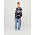 Jack & Jones Junior Jack & Jones Junior Kersttrui Jongens JORFESTIVE Donkerblauw