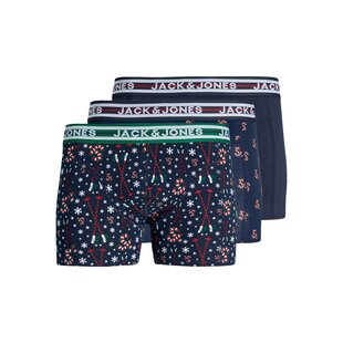 Jack & Jones Plus Size Christmas Boxer Shorts Men's Trunks JACXMAS 3-Pack