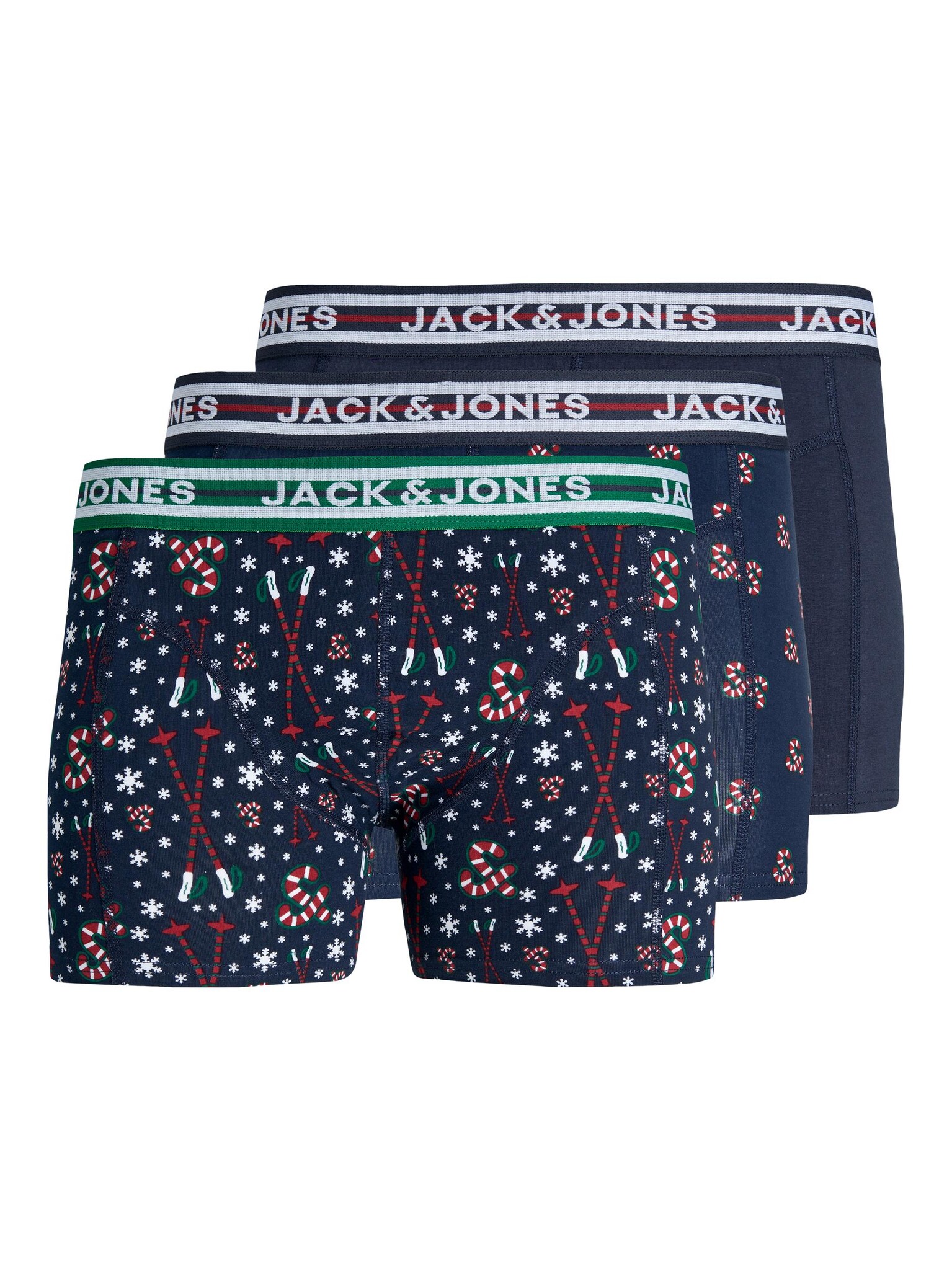 Jack Jones Jack Jones Plus Size Kerst Boxershorts Heren Trunks JACXMAS 3 Pack