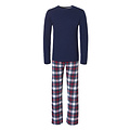 Happy Shorts Happy Shorts Men's Christmas Flannel Pajama Set Shirt + Pajama Pants Checkered Gift Box