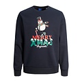 Jack & Jones Jack & Jones Heren Kersttrui JORXMAS Donkerblauw