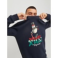 Jack & Jones Jack & Jones Men's Christmas Sweater JORXMAS Dark Blue