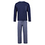 Phil & Co Phil & Co Long Men's Winter Pajama Set Cotton Pattern On Pants Blue