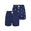 MG-1 MG-1 Wide Christmas Boxer Shorts Men Blue 2-Pack