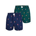 MG-1 MG-1 Wijde Winter Boxershorts Heren Geblokt / Kerst Prints 8-Pack