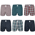 MG-1 MG-1 Wide Winter Boxer Shorts Men's Plaid/Christmas Prints 8-Pack