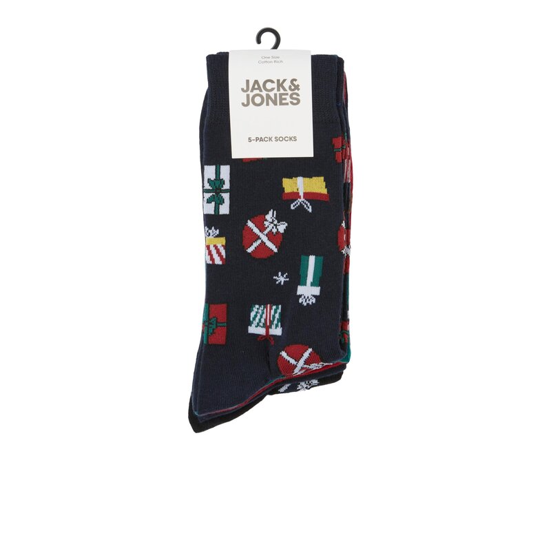 Jack & Jones Jack & Jones Sokken Heren Kerst JACXMAS WRAPPING Giftbox 5-Pack