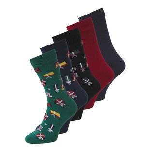 Jack & Jones Socks Men's Christmas JACXMAS WRAPPING Giftbox 5-Pack