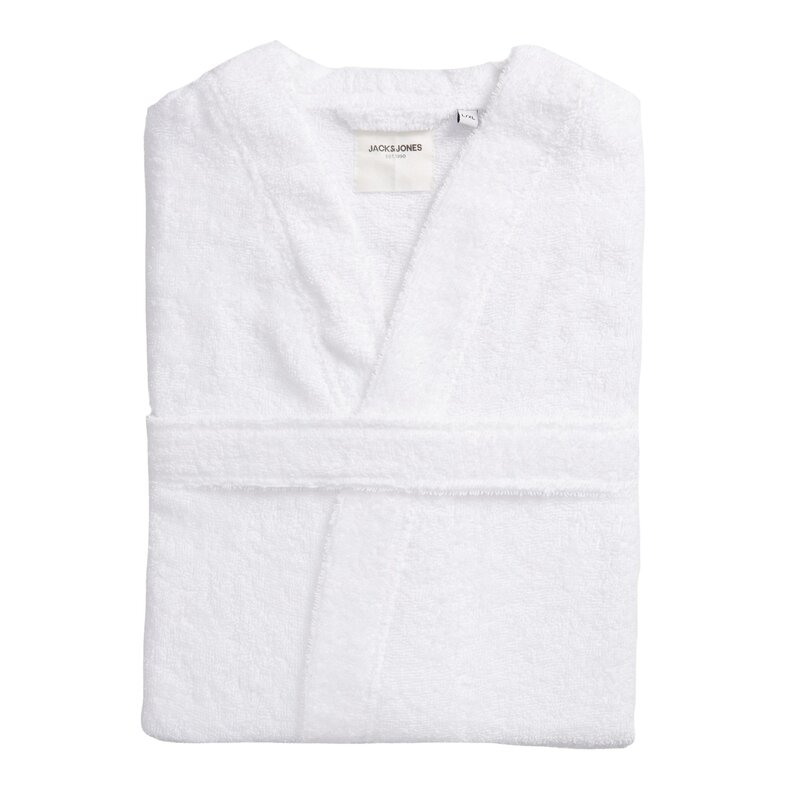 Jack & Jones Jack & Jones Bathrobe Men's Terry JACSOLID BATHROBE White