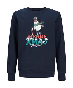 Jack & Jones Junior Christmas Sweater Boys JORXMAS Dark Blue