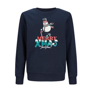 Jack & Jones Junior Christmas Sweater Boys JORXMAS Dark Blue