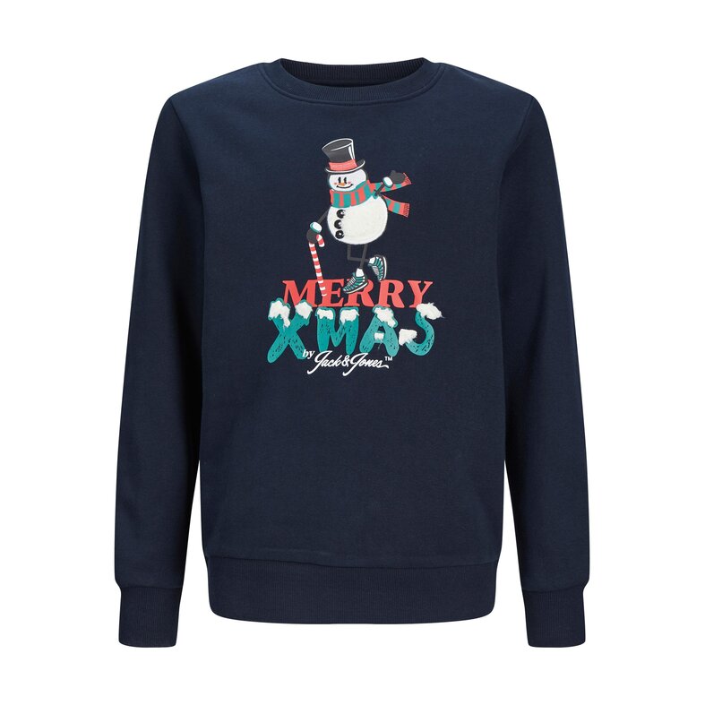 Jack & Jones Junior Jack & Jones Junior Kersttrui Jongens JORXMAS Donkerblauw