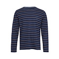 Phil & Co Phil & Co Long Men's Winter Pajama Set Cotton Striped Dark Blue