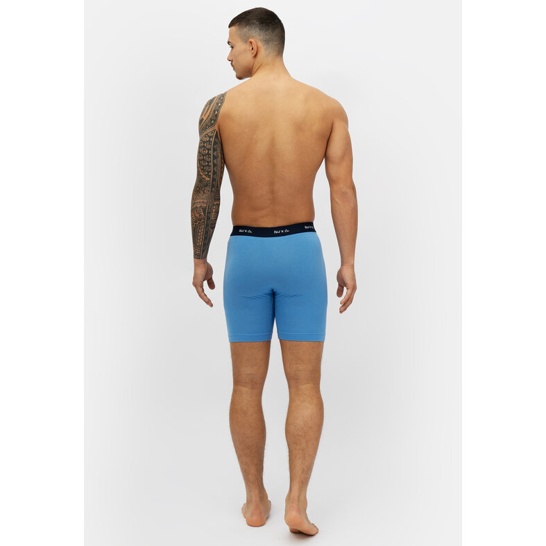 Phil & Co Phil & Co Boxer Shorts Men's Long-Pipe Boxer Briefs 3-Pack Red / Blue