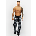 Phil & Co Phil & Co Long Men's Pajama Set With Flannel Pajama Pants Blue