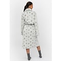 By Louise By Louise Fleece Bathrobe Ladies White With Stars