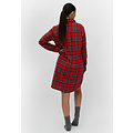 By Louise By Louise Ladies Pyjama Nightshirt Flannel Checkered Red