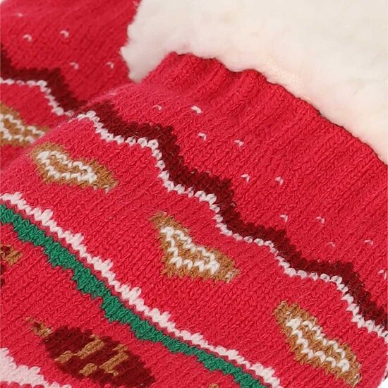 Apollo Ladies Home Socks Christmas Home Socks Christmas Socks Red