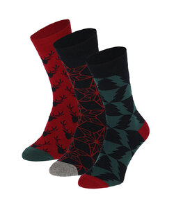 Apollo Men's Christmas Socks Gift Box 3-Pack