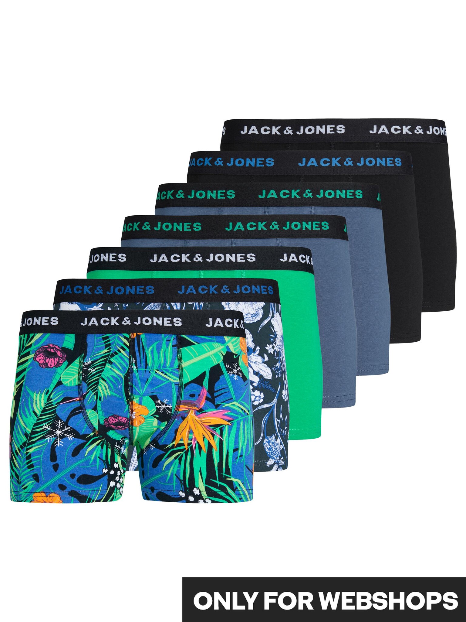 Jack Jones Jack Jones Boxershorts Heren Trunks JACFLOWER 7 Pack