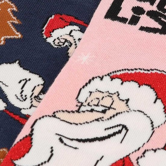 Apollo Apollo Ladies Funny Christmas Socks Santa 2-Pack
