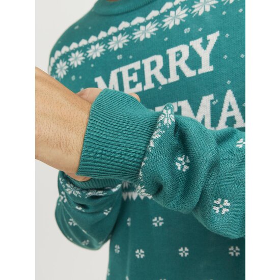 Jack & Jones Jack & Jones Christmas Sweater Men's Knitted JORHOLLY Green