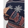 Jack & Jones Jack & Jones Men's Christmas Sweater Knitted JORSNOWBALL Navy Blazer Blue