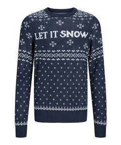 Jack & Jones Christmas Sweater Boys Knitted JORHOLLY Blue