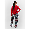 By Louise By Louise Ladies Pyjama Pants Checkered Flannel Red/Blue