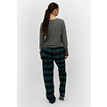 By Louise By Louise Ladies Pyjama Pants Checkered Flannel Green